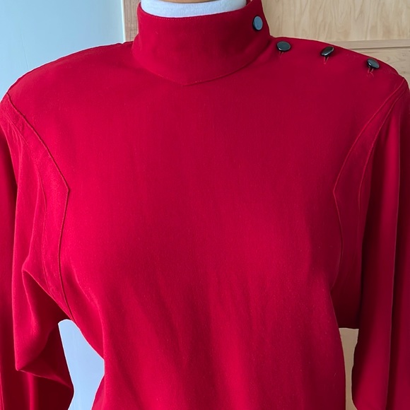 🎉 HOST PICK 🎉  Vintage Malcolm Pearce/Holt Renfrew Long Red Gown, Size 6 🇨🇦 - Picture 10 of 15